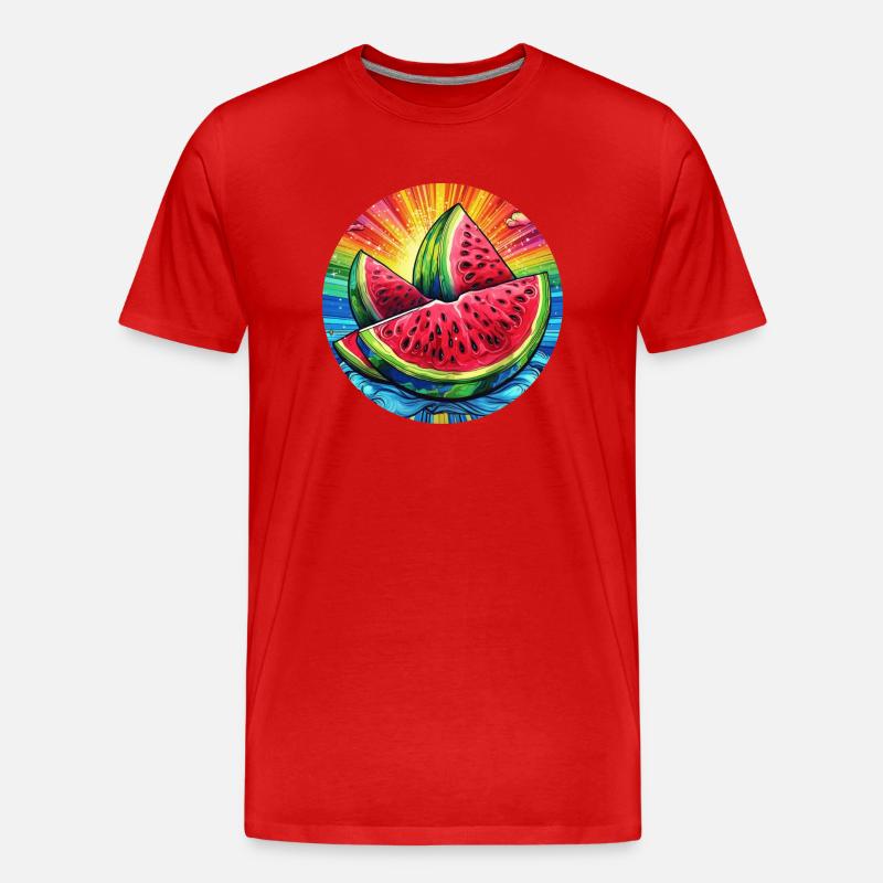 LGBTQ Melone - Männer Premium Bio T-Shirt - Rot