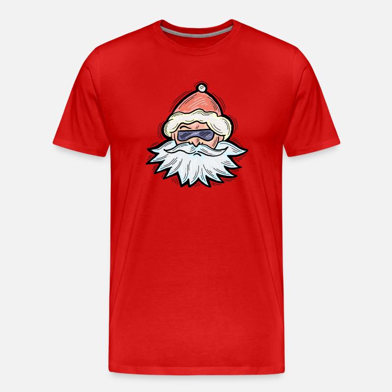 Weihnachtsmann - Männer Premium Bio T-Shirt - Rot