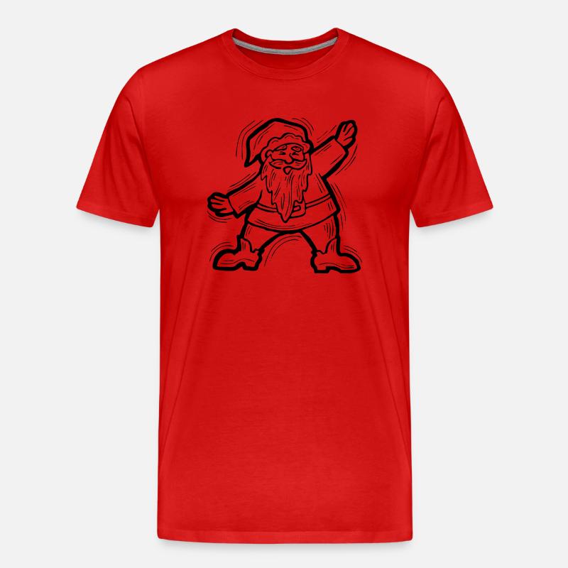 Weihnachtsmann - Männer Premium Bio T-Shirt - Rot