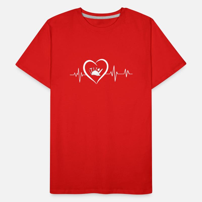 Heartbeat Engineer Men's Premium Organic T-Shirt
