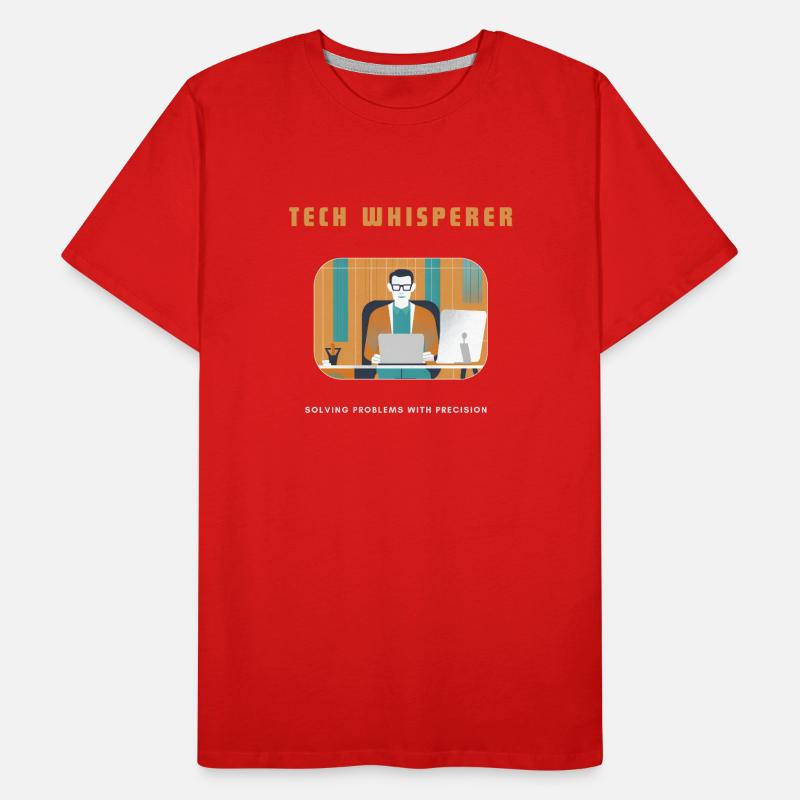 Tech Whisperer Solving Problems Männer Premium Bio T-Shirt