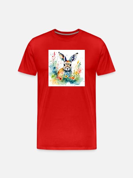Bunny coloured - Men's Premium Organic T-Shirt - red