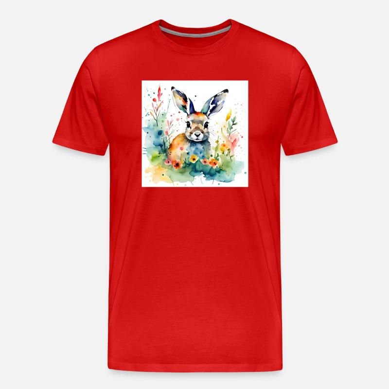 Couleur lapin - T-shirt bio Premium Homme - rouge