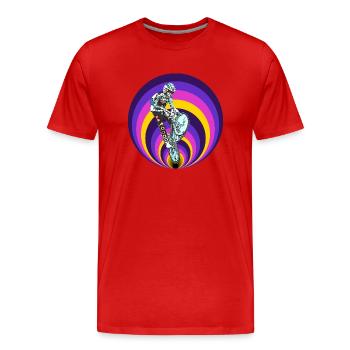 BMX (BMX) - Männer Premium Bio T-Shirt - Rot - Vorne - Damien (186cm)