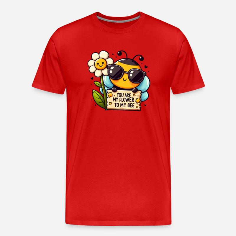 Verführerische Honigbiene #2 - Männer Premium Bio T-Shirt - Rot