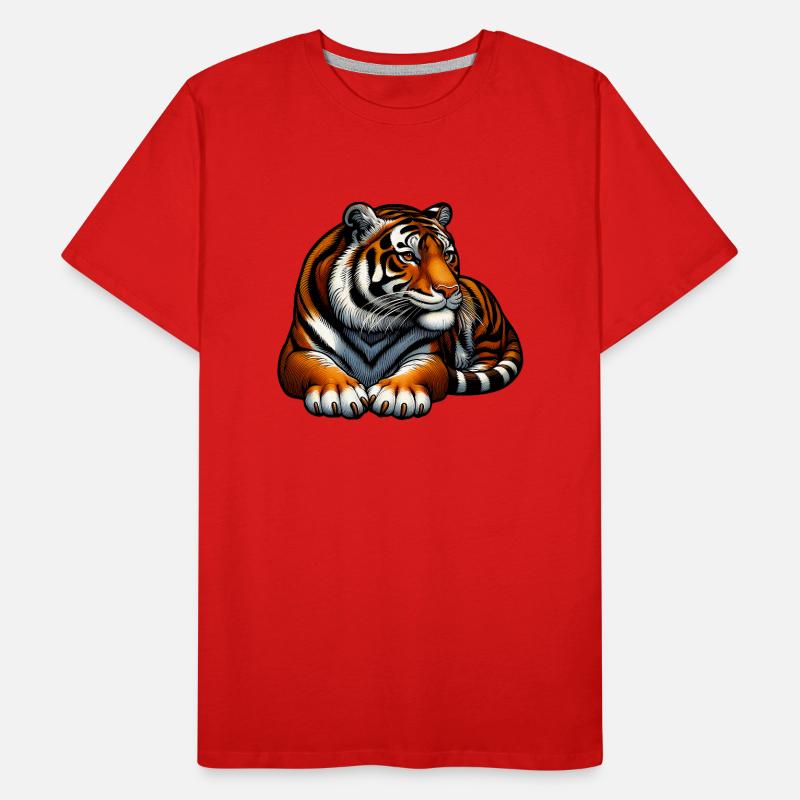 Tigre Gros Chat: Chat Géant! T-shirt bio Premium Homme