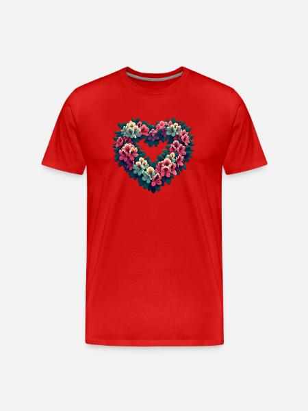 Rhododendron - Men's Premium Organic T-Shirt - red