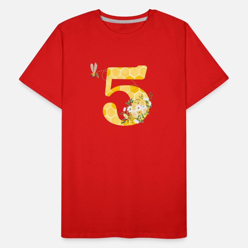5th Anniversary Bee Men's Premium Organic T-Shirt