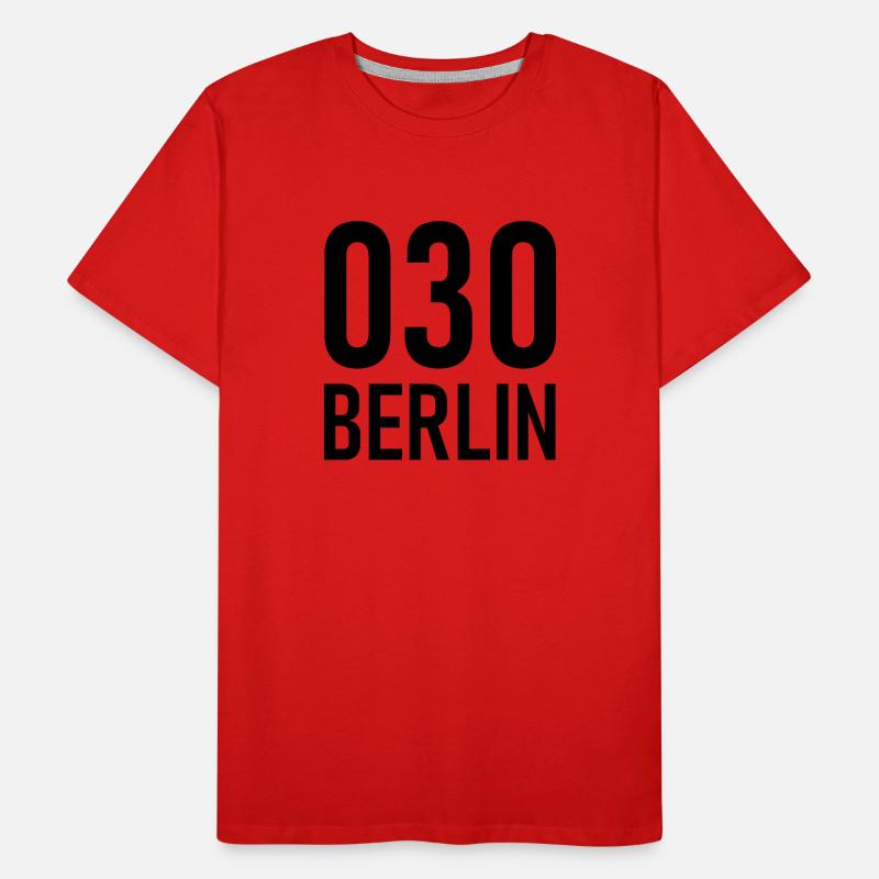 030 - Null Drei Null - Berlin - Area Code - Phone Men's Premium Organic T-Shirt