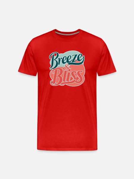 Breeze & Bliss - T-shirt bio Premium Homme - rouge