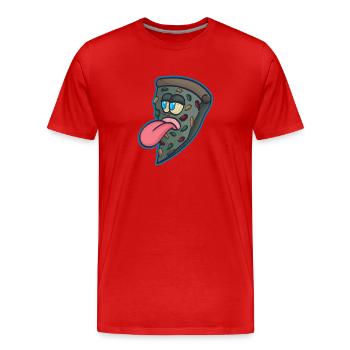 Pizzastück Pizzeria - Männer Premium Bio T-Shirt - Rot - Vorne - Damien (186cm)