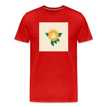 Mein Kind - Männer Premium Bio T-Shirt - Rot - Vorne - Damien (186cm)