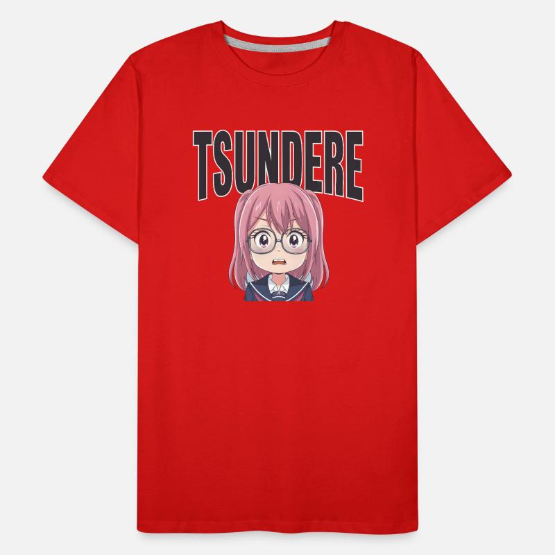 Tsundere Männer Premium Bio T-Shirt