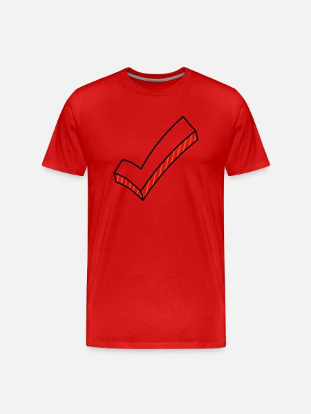 Hook on it two-tone - Men's Premium Organic T-Shirt - red