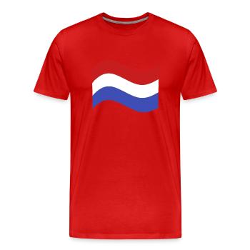 Drapeau néerlandais - T-shirt bio Premium Homme - rouge - Devant - Damien (186cm)