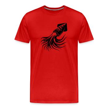 deep-sea hunter Humboldt-Kalmar - Men's Premium Organic T-Shirt - red - Front - Damien (186cm)