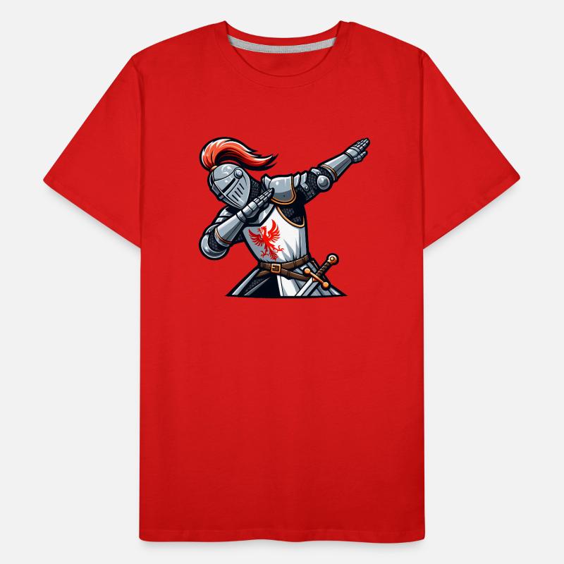 Dabbender Ritter, Mittelalter Kostüm Männer Premium Bio T-Shirt