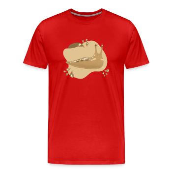 Slug - Men's Premium Organic T-Shirt - red - Front - Damien (186cm)