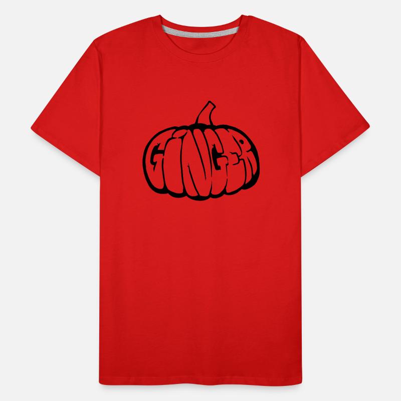 Pumpkin Ginger Graff (Stencil) Men's Premium Organic T-Shirt