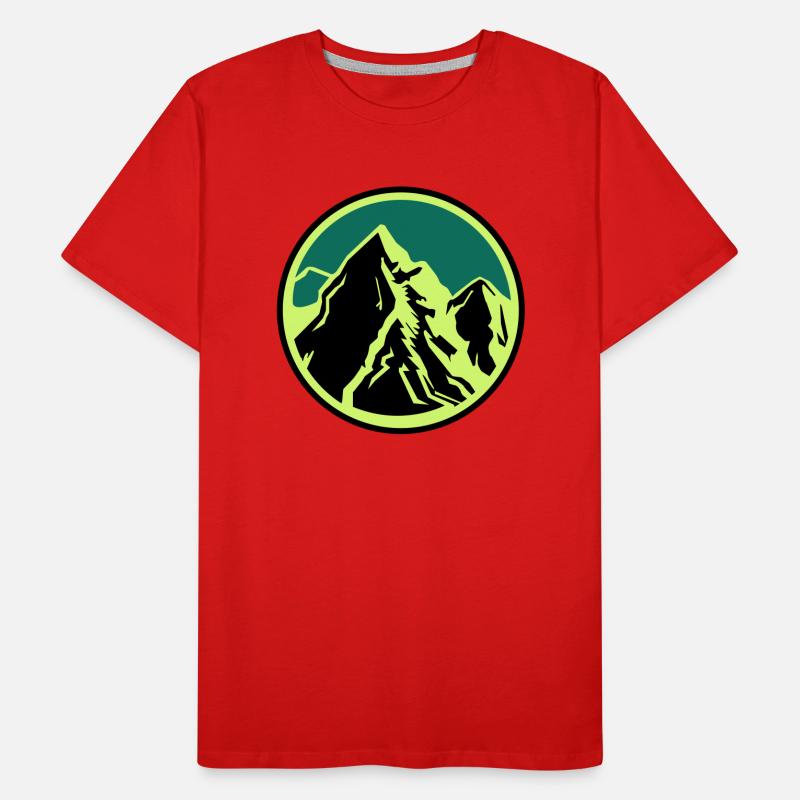 Berge Gebirge Männer Premium Bio T-Shirt