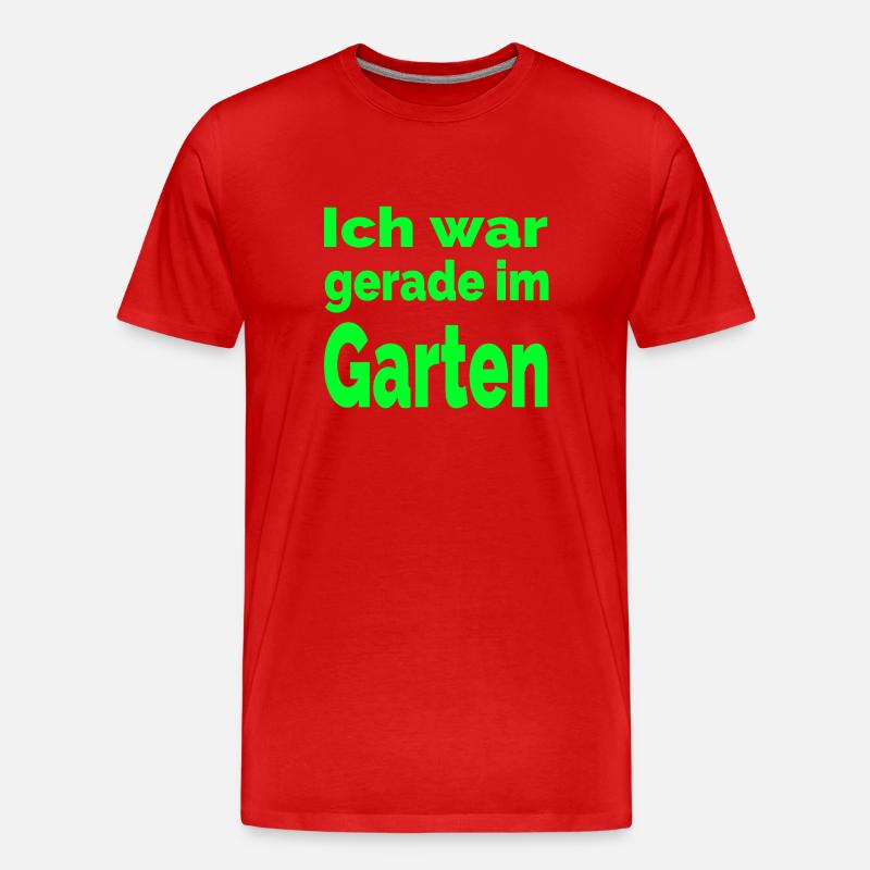 Garten - Männer Premium Bio T-Shirt - Rot