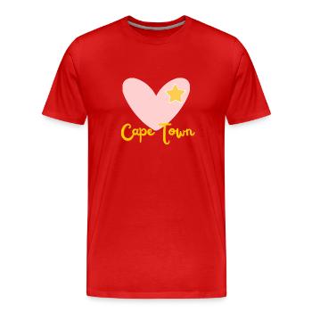 Cape Town - South Africa - Sahara - Africa - Clifton - Men's Premium Organic T-Shirt - red - Front - Damien (186cm)
