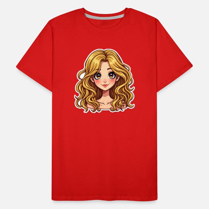 SPAGHETTI-MÄDCHEN Männer Premium Bio T-Shirt