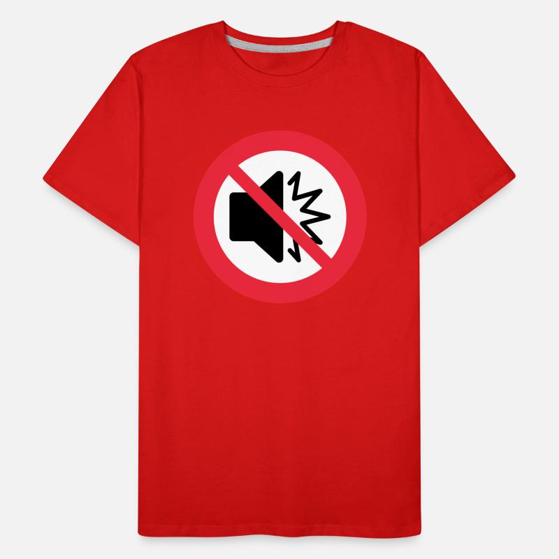 Kein Ton - stumm - stumm - nicht stören - Autismus Männer Premium Bio T-Shirt