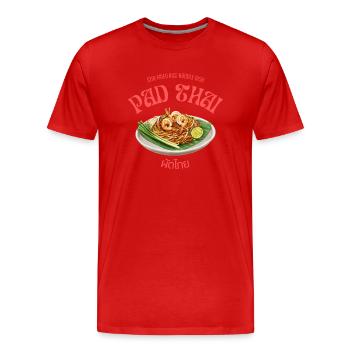 Pad thaï - T-shirt bio Premium Homme - rouge - Devant - Damien (186cm)