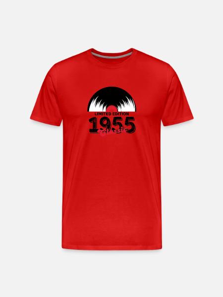 Limited edition 1955 Classic vinyle - T-shirt bio Premium Homme - rouge