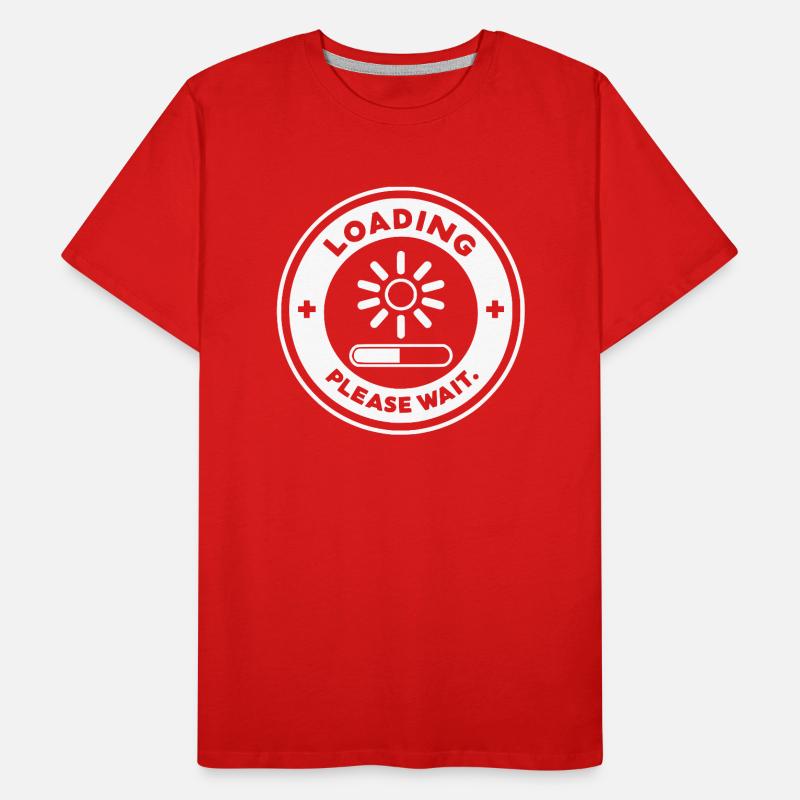Loading Please Wait Men's Premium Organic T-Shirt
