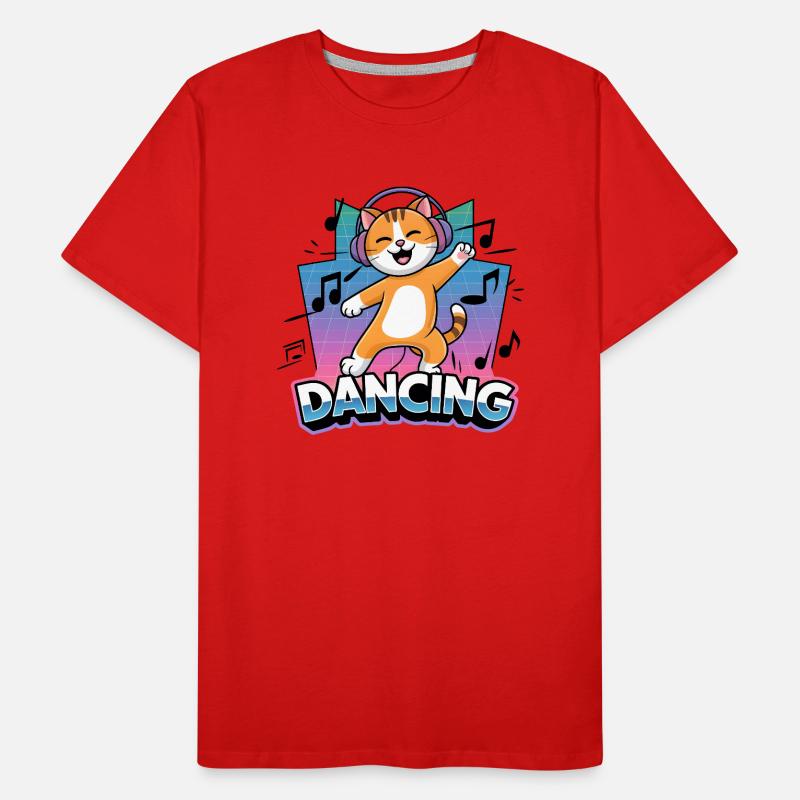 Chat dansant T-shirt bio Premium Homme
