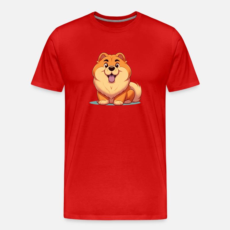 Chowchow 8 - Männer Premium Bio T-Shirt - Rot