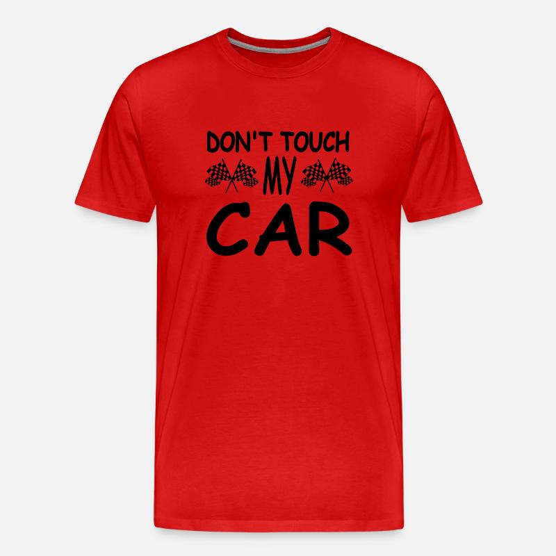 Auto - Männer Premium Bio T-Shirt - Rot