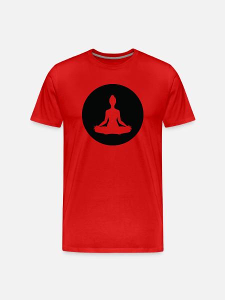 Yoga Meditation Spa Namaste - Men's Premium Organic T-Shirt - red