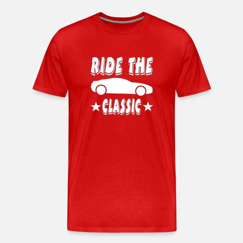 Auto - Männer Premium Bio T-Shirt - Rot