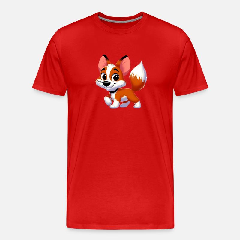 fox terrier 2 - T-shirt bio Premium Homme - rouge