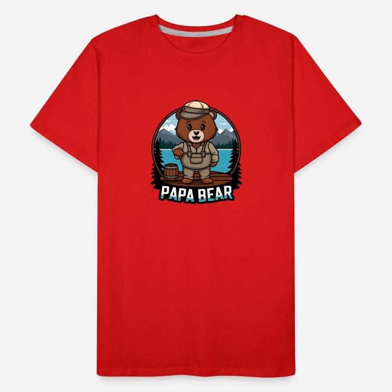 Papa Bear Männer Premium Bio T-Shirt