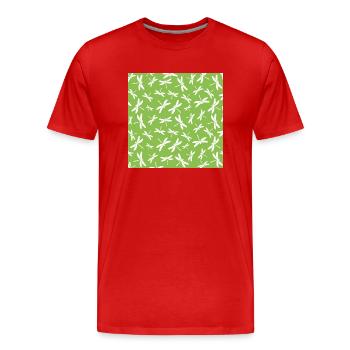 Die Libelle der Natur Nature's Dragonfly - Männer Premium Bio T-Shirt - Rot - Vorne - Damien (186cm)