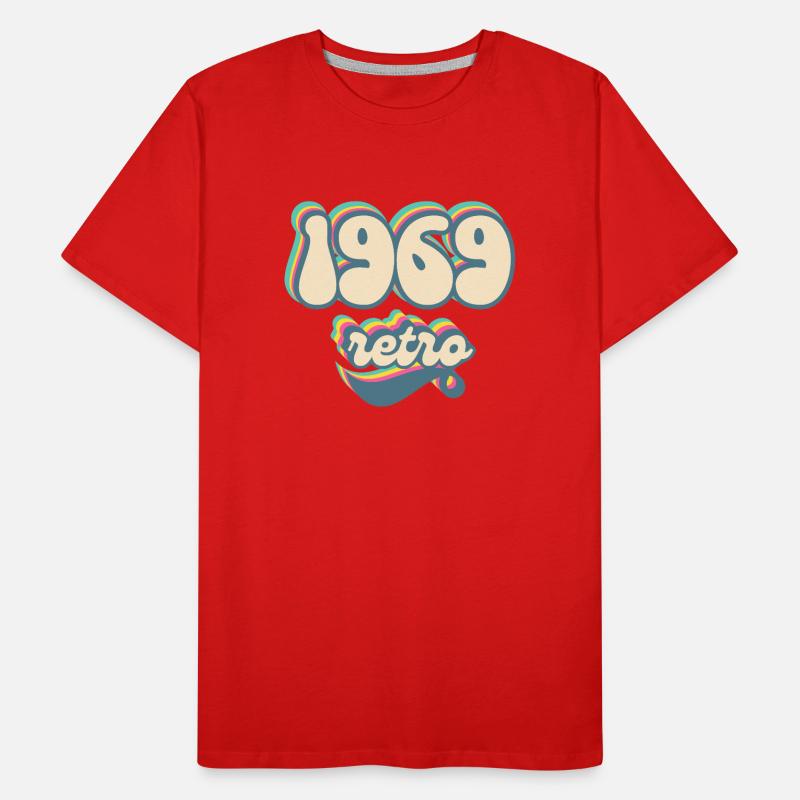 1969 Retro Geschenkidee Männer Premium Bio T-Shirt
