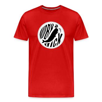 Moby Dick - T-shirt bio Premium Homme - rouge - Devant - Damien (186cm)