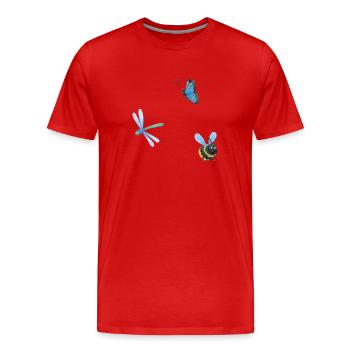 Elven Spell - Men's Premium Organic T-Shirt - red - Front - Damien (186cm)