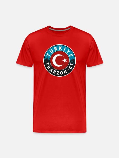 Türkiye Trabzon 61 Design - Men's Premium Organic T-Shirt - red