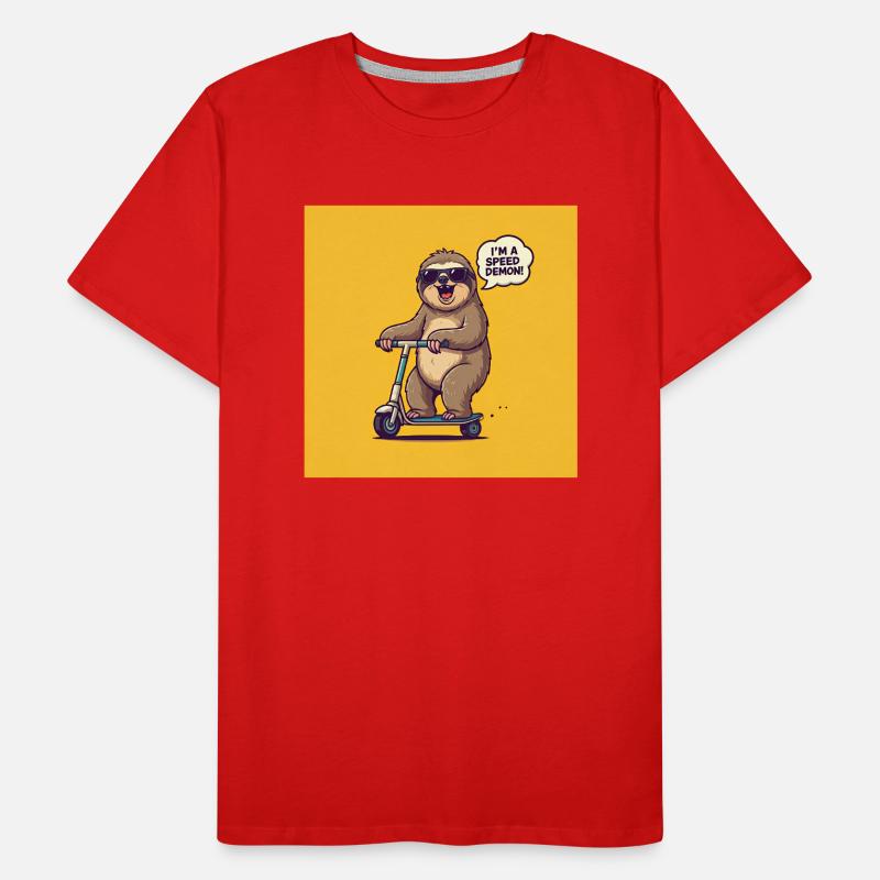 SLOTH SPEED DEMON Men's Premium Organic T-Shirt