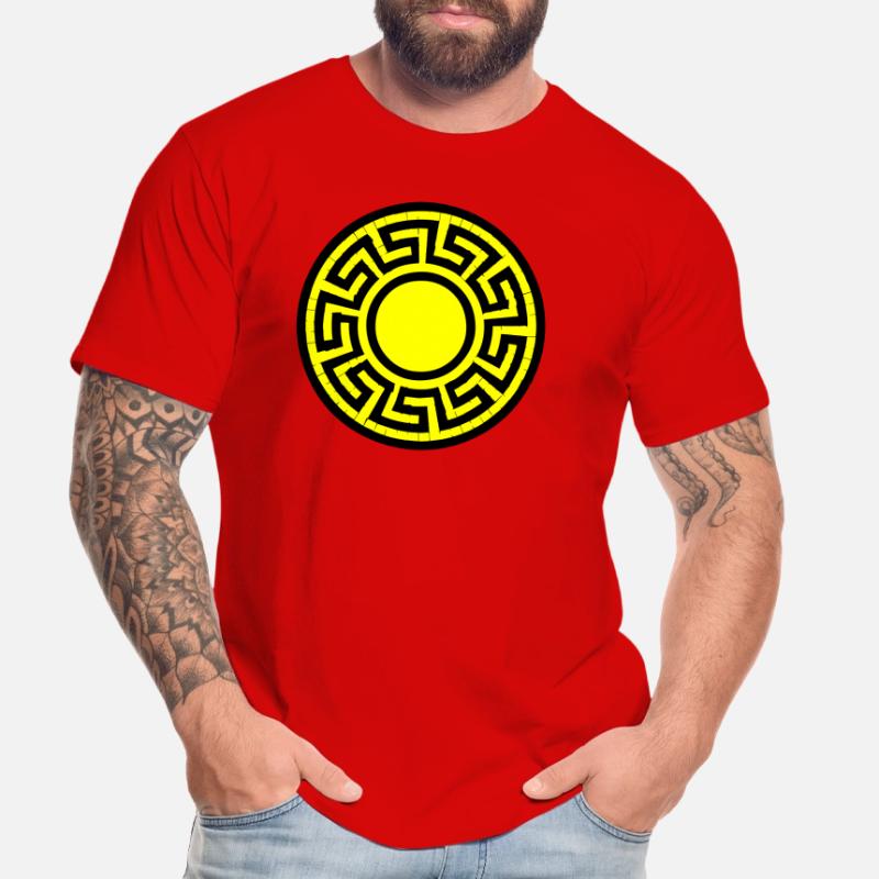 Disk Pattern Men's Premium Organic T-Shirt