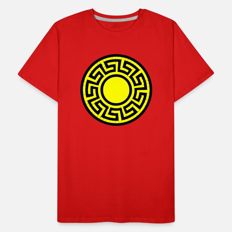 Disk Pattern Men's Premium Organic T-Shirt