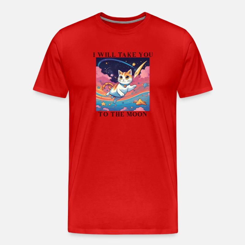 süßes Kätzchen - Männer Premium Bio T-Shirt - Rot