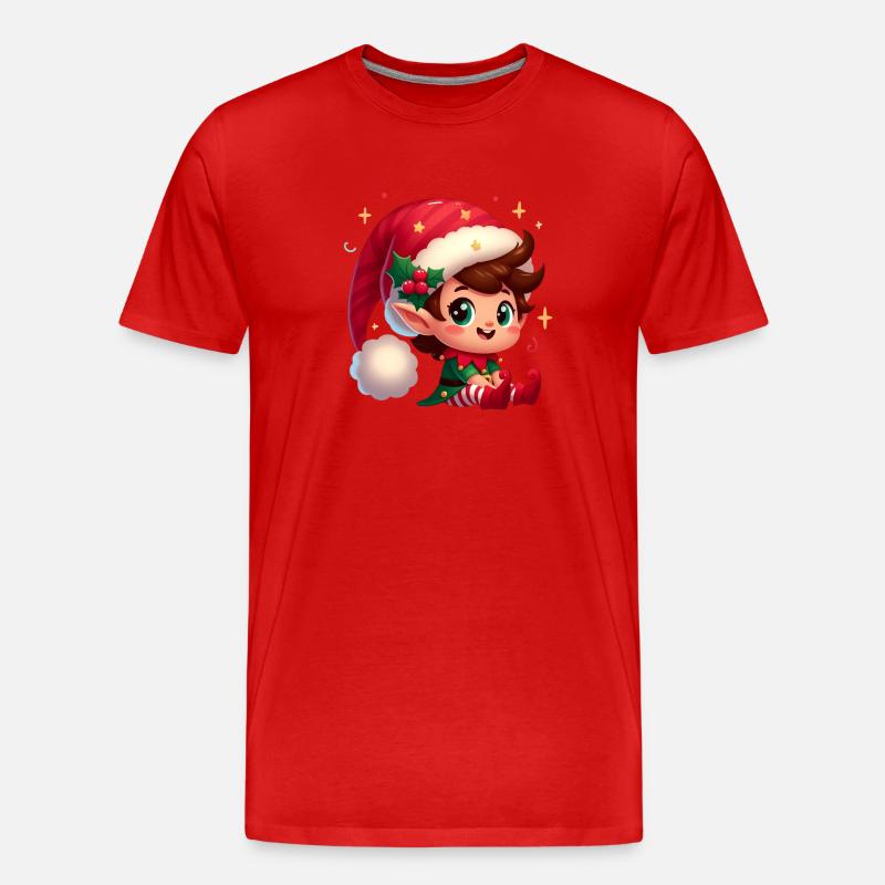 Elf 4 - Männer Premium Bio T-Shirt - Rot