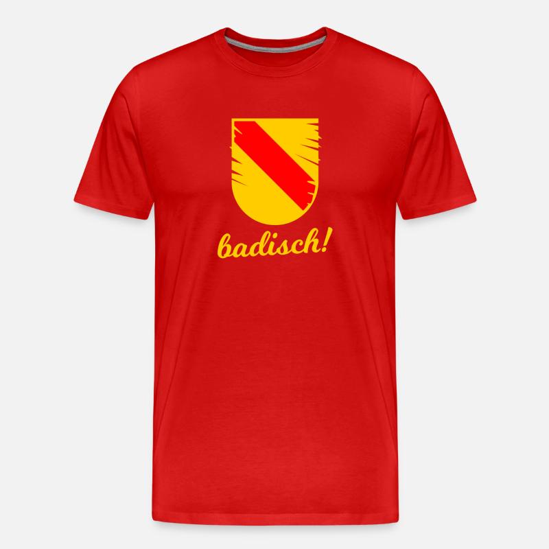 Die Badner im Südwesten - Männer Premium Bio T-Shirt - Rot