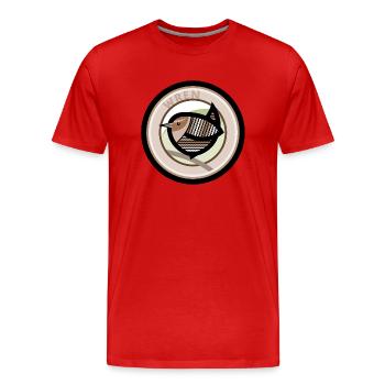 Zaunkönig - Männer Premium Bio T-Shirt - Rot - Vorne - Damien (186cm)